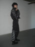CODE MAZE ECO FABRIC BOMBER JACKET -BLACK (BAMBOO CHARCOAL)-